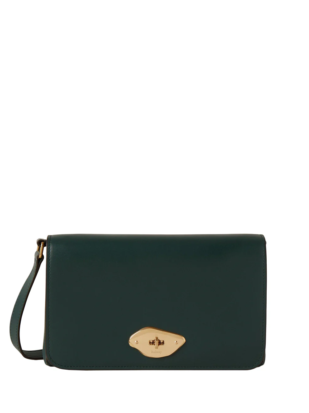 Lana Wallet On Strap Mulberry Green High Gloss Leather