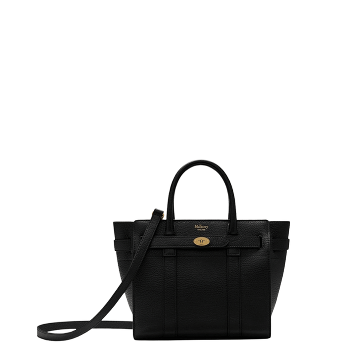 Mini Zipped Bayswater Black Small Classic Grain
