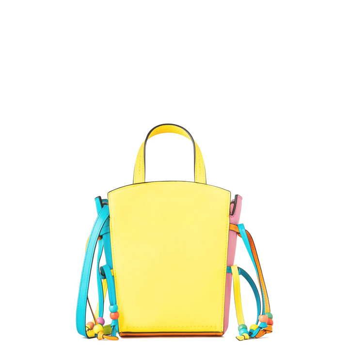 Mulberry X Mira Mikati Mini Clovelly Tote Multi Colour Smooth Flat Leather