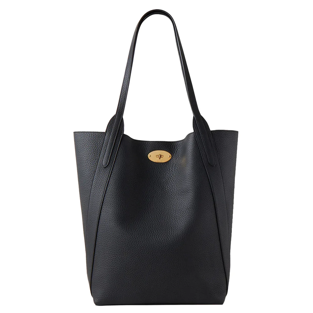 North South Bayswater Tote Black Heavy Grain