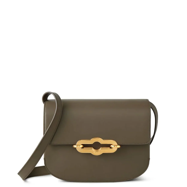 Pimlico Satchel Linen Green Super Lux Calf