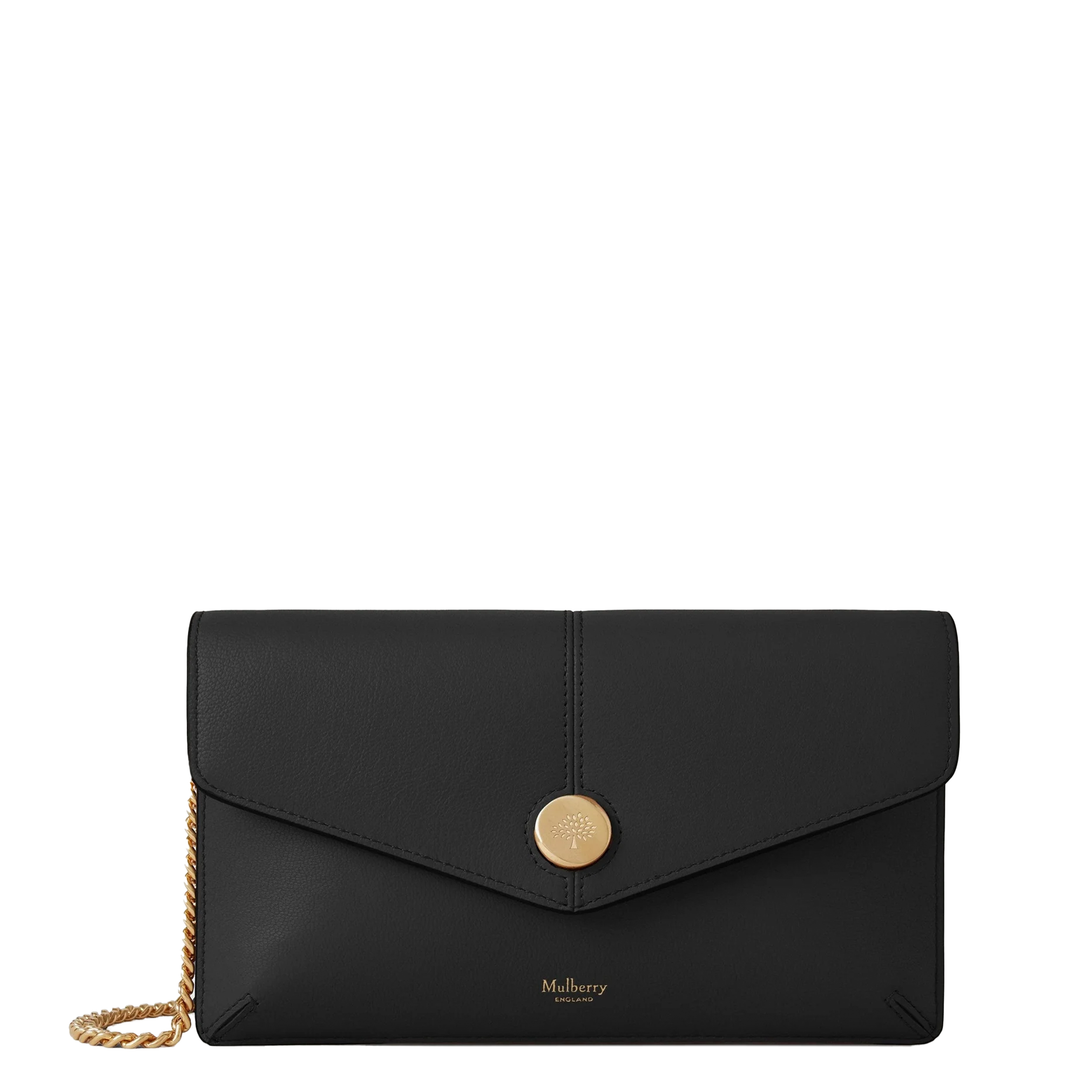 Press Stud Pochette On Chain Micro Classic Grain