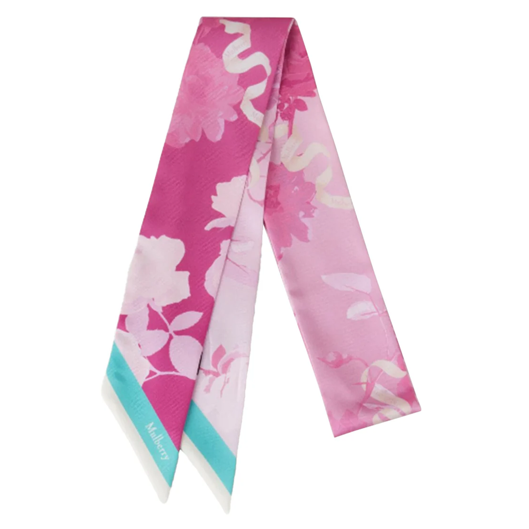 Skinny Scarf Ombre Floral
