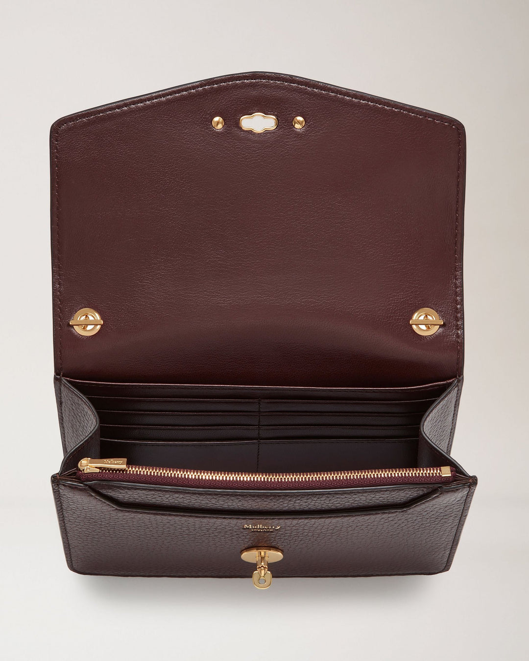 Mulberry Small Darley Small Classic Grain Burgundy 4