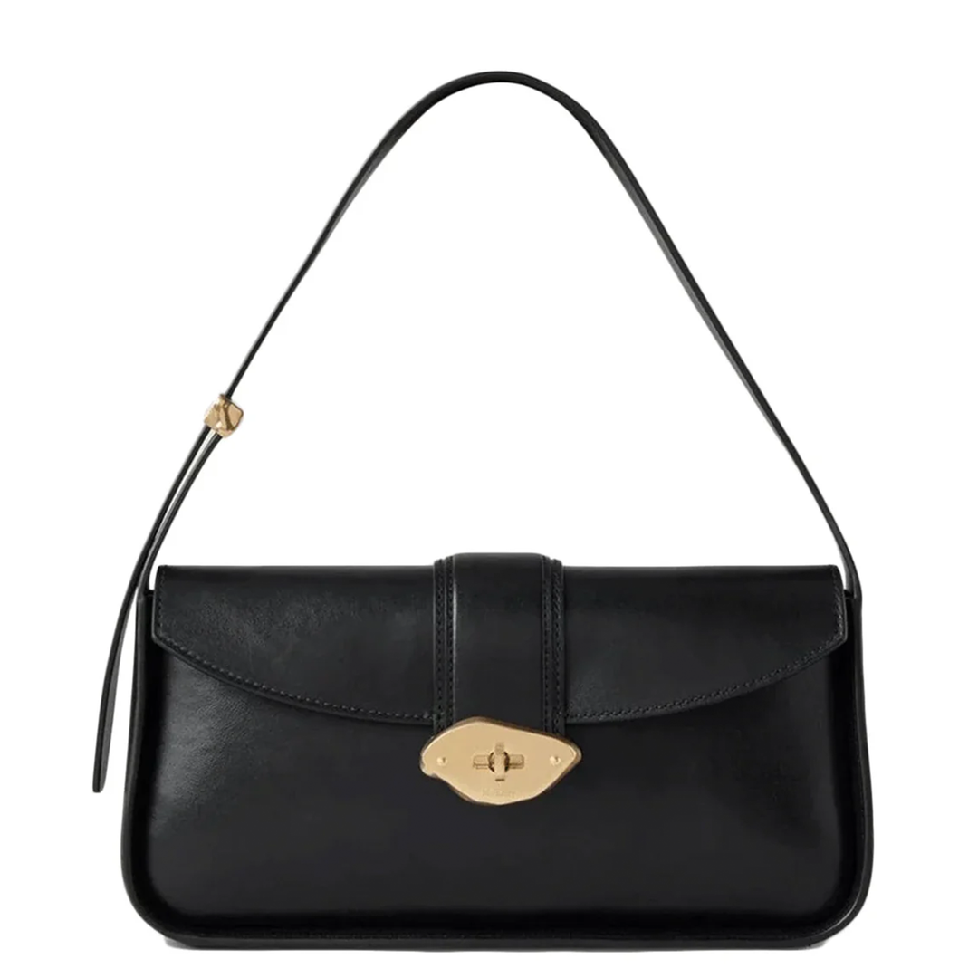 Small Lana Shoulder Bag High Gloss Leather (Black)