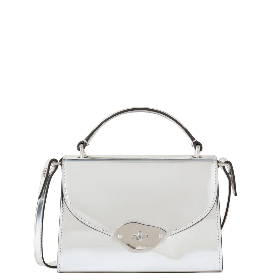 Small Lana Top Handle Silver Mirror Plain Version