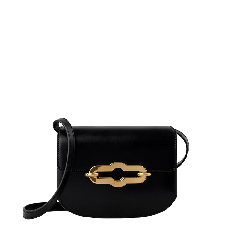 Small Pimlico Satchel Black & Brass Super Lux Calf