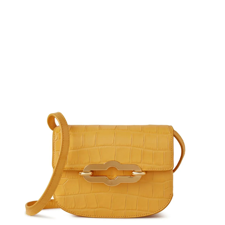 Small Pimlico Satchel Yellow Matte Small Croc