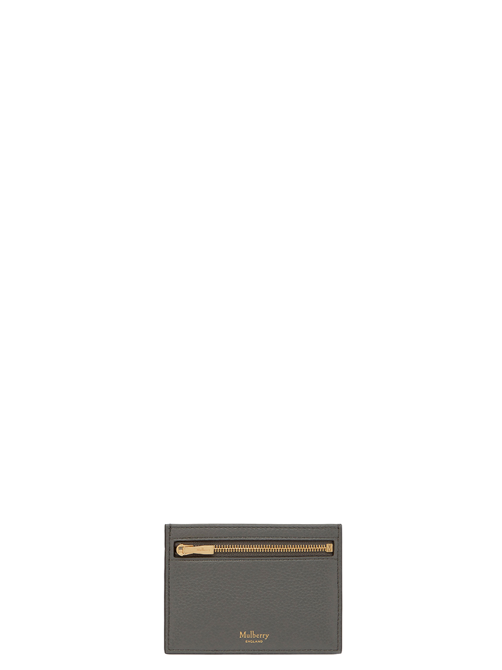 Mulberry Zipped Credit Card Slip Scg Grey 1