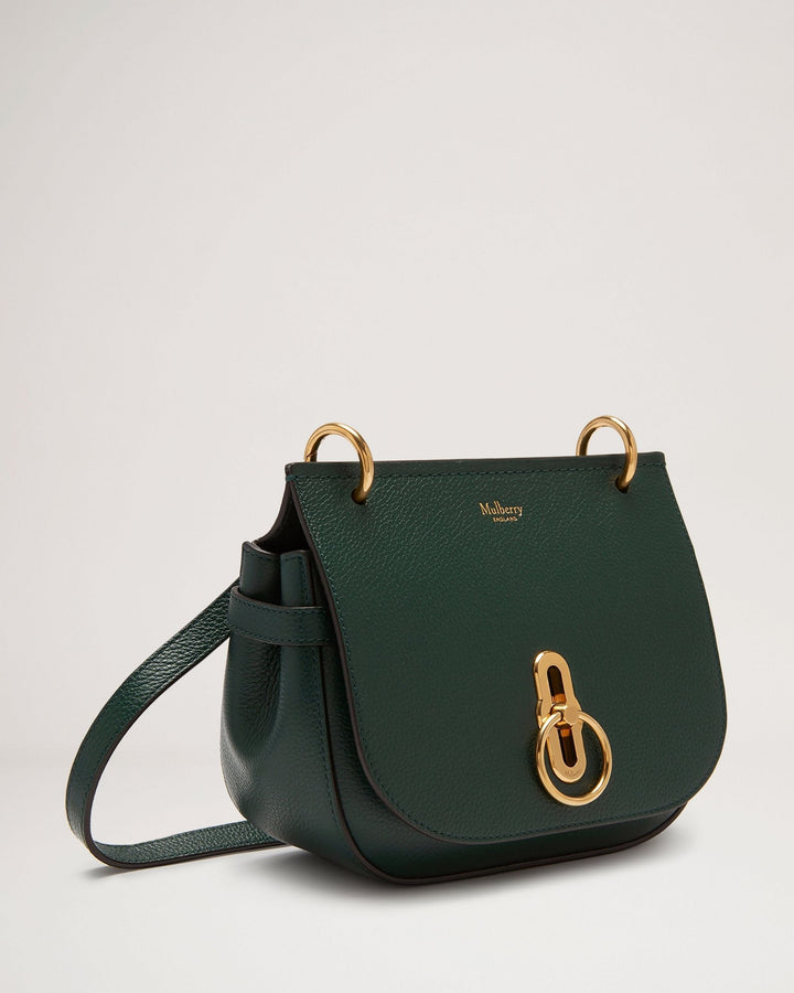 Mulberry Small Amberley Satchel Small Classic Grain Dark Green 2