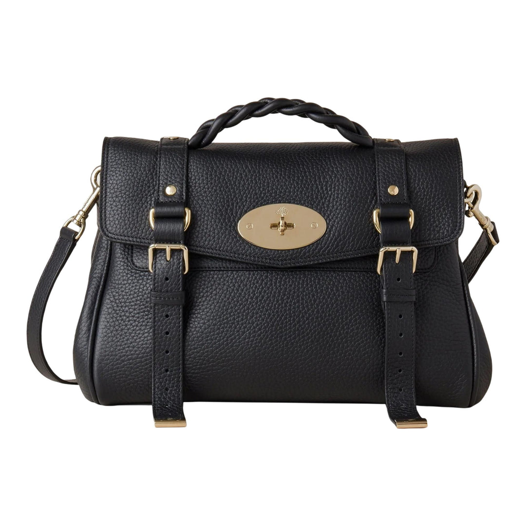 Club21 - Mulberry - Alexa Heavy Grain - HANDBAGS - Black