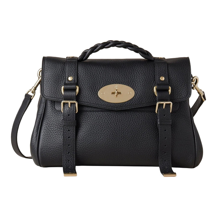 Club21 - Mulberry - Alexa Heavy Grain - HANDBAGS - Black