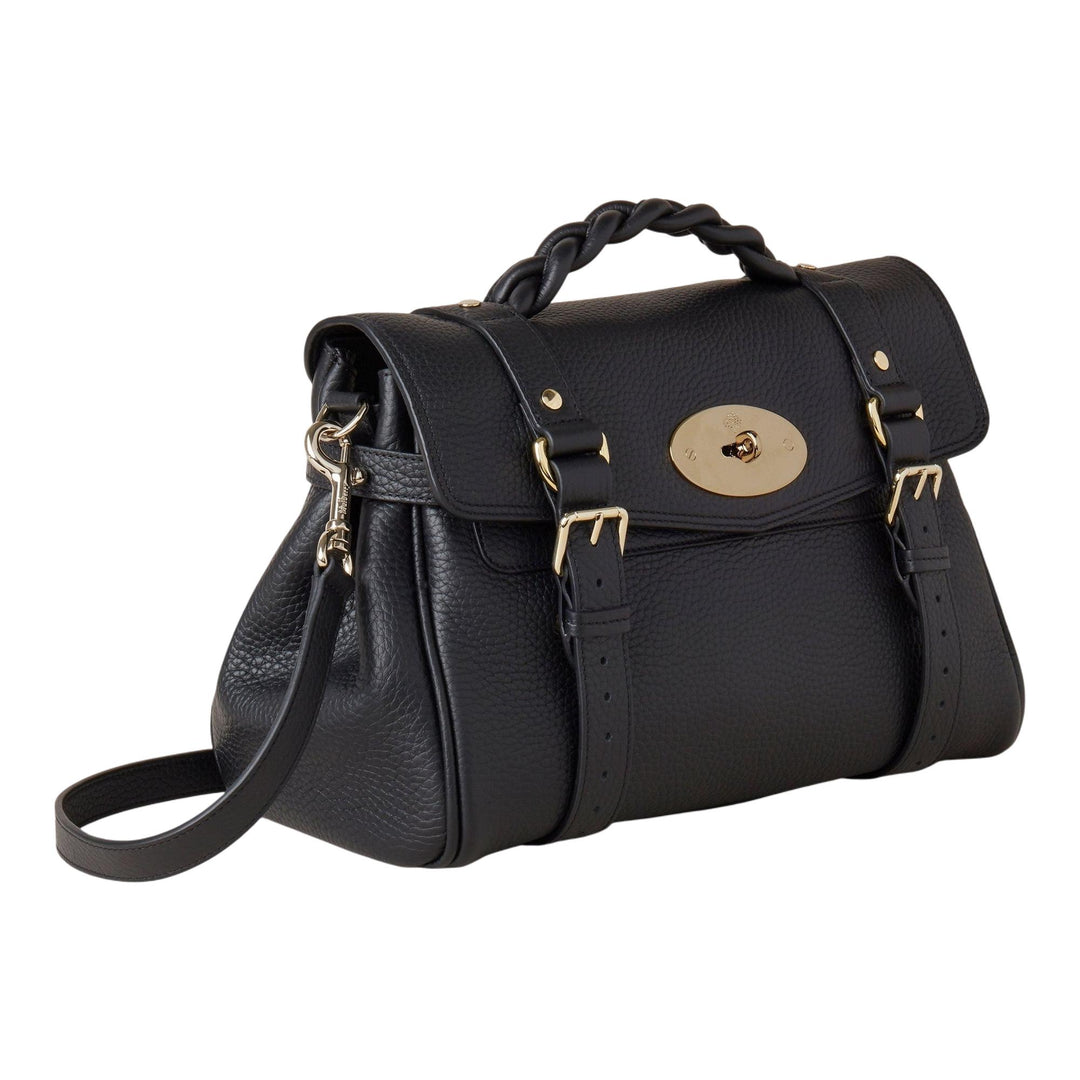 Club21 - Mulberry - Alexa Heavy Grain - HANDBAGS - Black