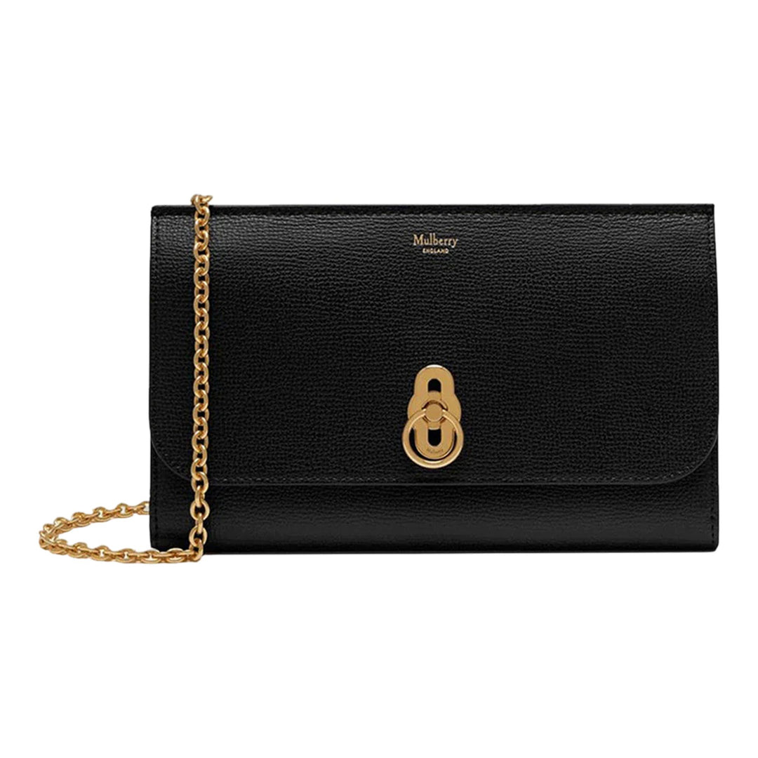 Club21 - Mulberry - Amberley Clutch Small Classic Grain (Black) - MEDIUM CROSS BODY - Black