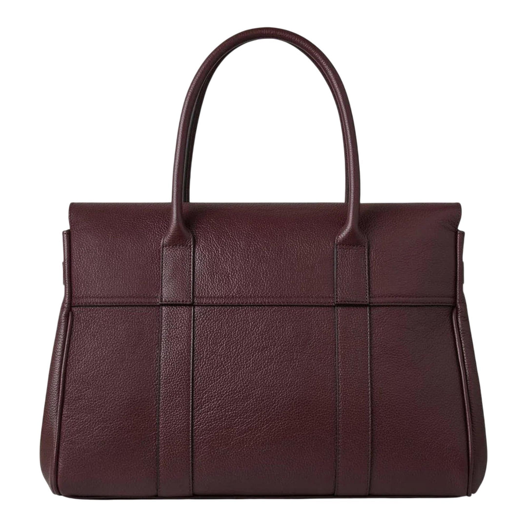 Club21 - Mulberry - Bayswater Black Cherry Small Classic Grain - HANDBAGS - Burgundy