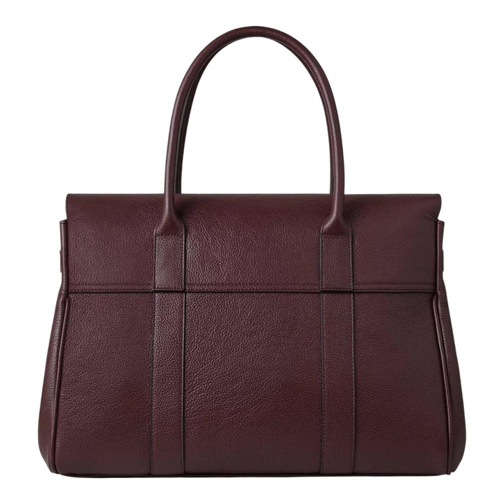 Club21 - Mulberry - Bayswater Black Cherry Small Classic Grain - HANDBAGS - Burgundy