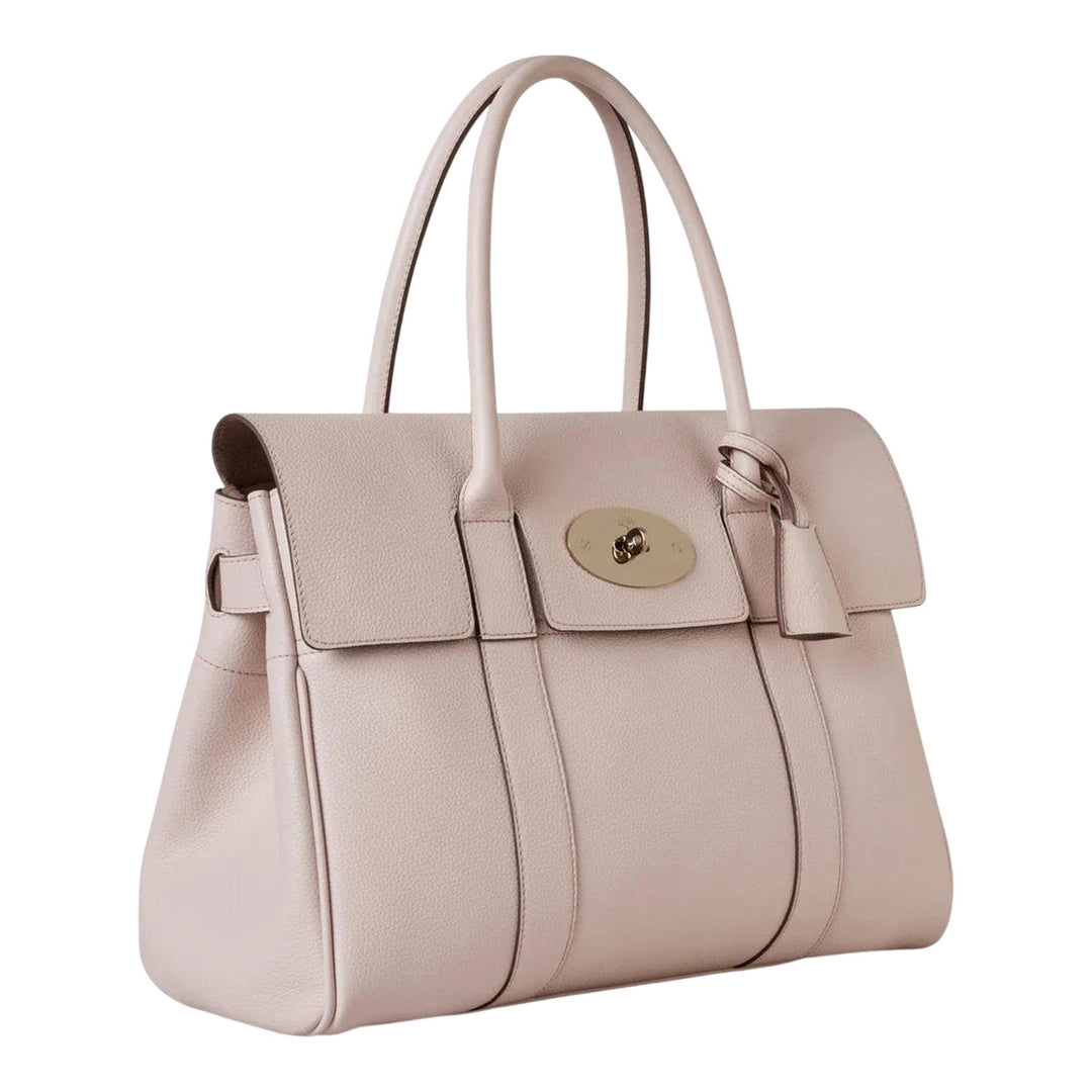 Club21 - Mulberry - Bayswater Blossom Pink Small Classic Grain - HANDBAGS - Pink