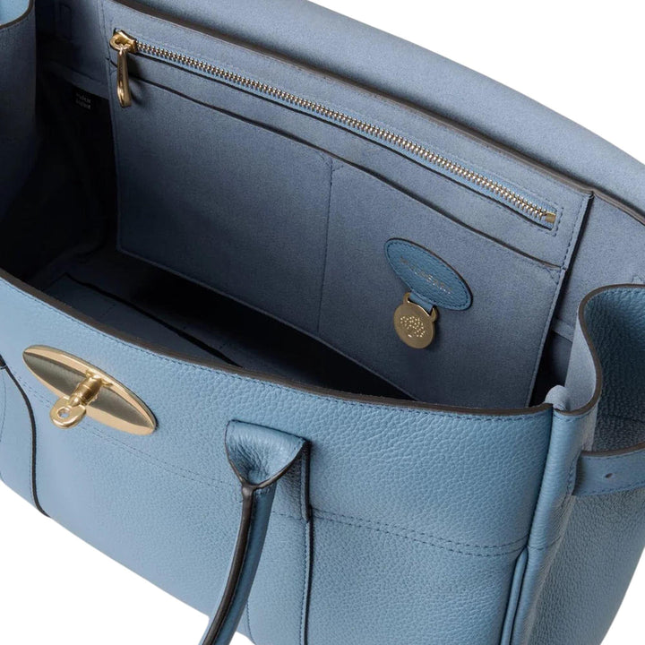 Club21 - Mulberry - Bayswater Brighton Blue Small Classic Grain - HANDBAGS - Blue