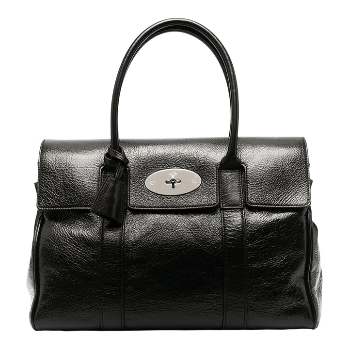 Club21 - Mulberry - Bayswater High Shine Calf Leather (Black) - HANDBAGS - Black