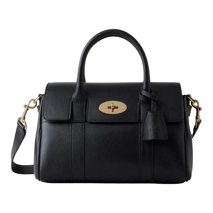 Club21 - Mulberry - Bayswater Satchel Black Small Classic Grain - SMALL SHOULDER BAGS - Black