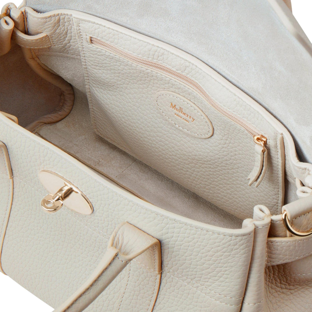 Club21 - Mulberry - Bayswater Satchel Chalk Heavy Grain - SMALL SHOULDER BAGS - Chalk