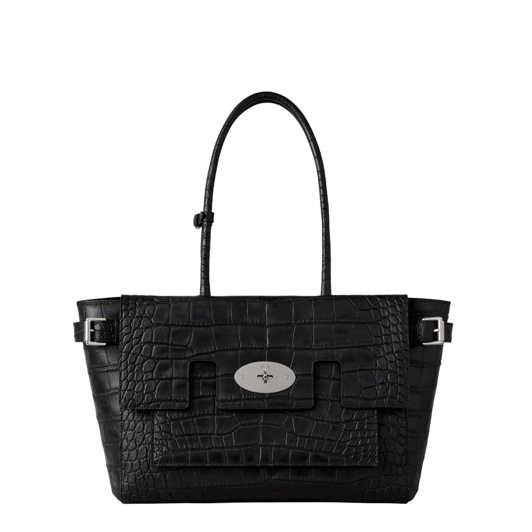 Buckle Bayswater Black Croc Natural Vegetable Tanned