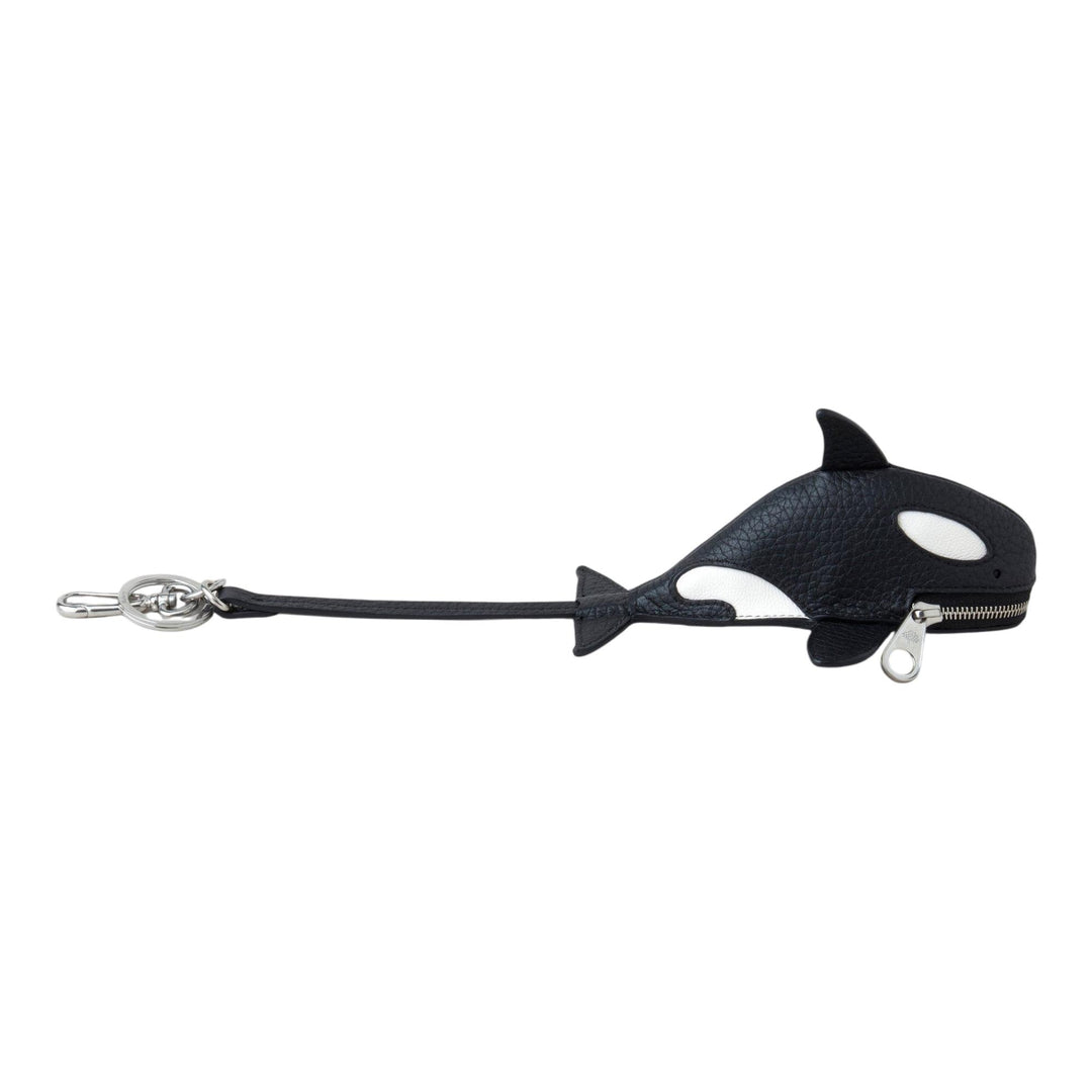 Club21 - Mulberry - Case Keyring Orca Black & White Heavy Grain & Micro Classic Grain - KEYRINGS - Black White