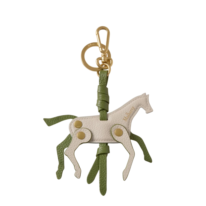 Chalk Horse Keyring Chalk & Fern Mixed Material