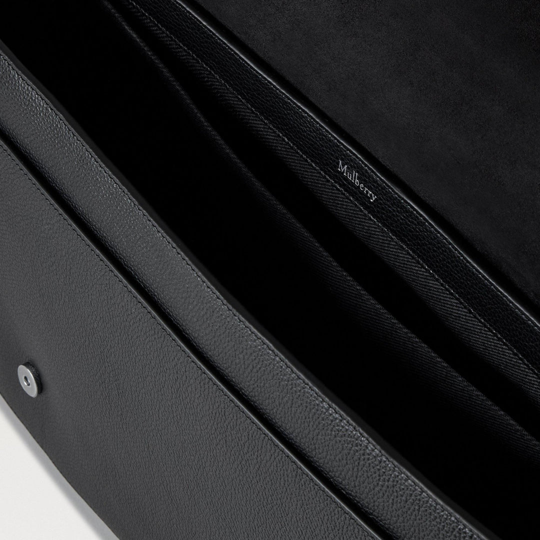 Club21 - Mulberry - Chiltern Crossbody Messenger Black Small Classic Grain - MEDIUM CROSS BODY - Black