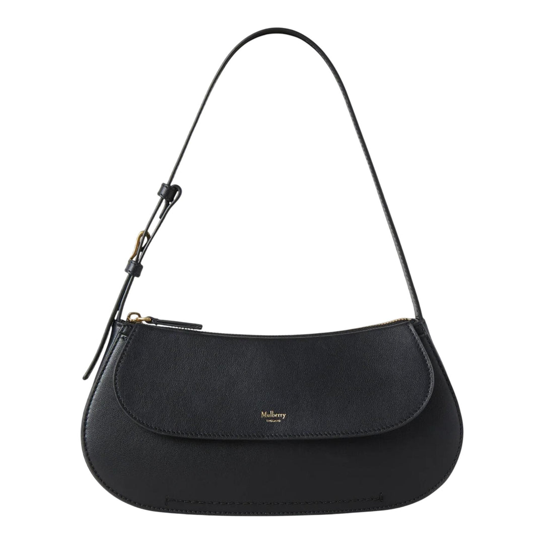 Club21 - Mulberry - Clovelly Shoulder Bag Black Micro Classic Grain - MEDIUM SHOULDER BAGS - Black