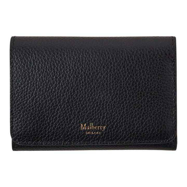Club21 - Mulberry - Continental Trifold Black Small Classic Grain - TRIFOLDS - Black