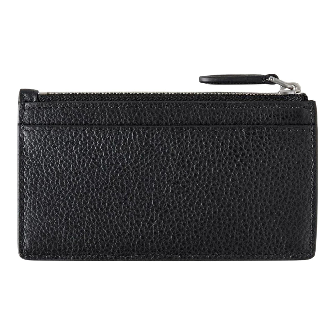 Club21 - Mulberry - Continental Zipped Long Card Holder Black Small Classic Grain - CARD CASES - Black