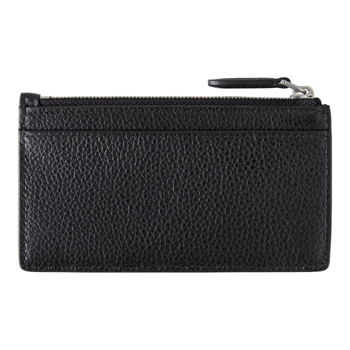Club21 - Mulberry - Continental Zipped Long Card Holder Black Small Classic Grain - MULTI-CARD WALLETS - Black