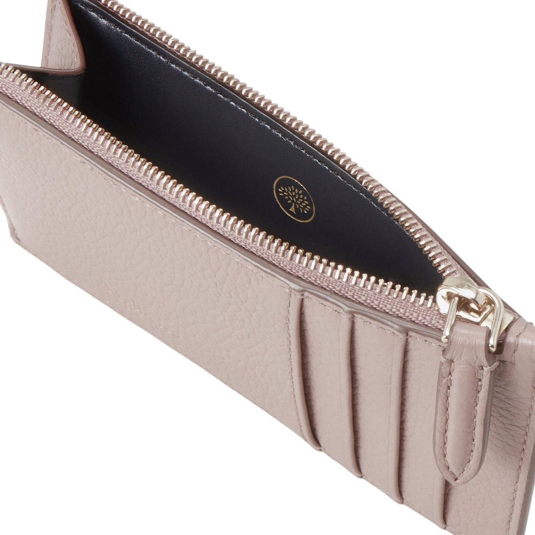 Club21 - Mulberry - Continental Zipped Long Card Holder Blossom Pink Small Classic Grain - MULTI-CARD WALLETS - Blossom Pink