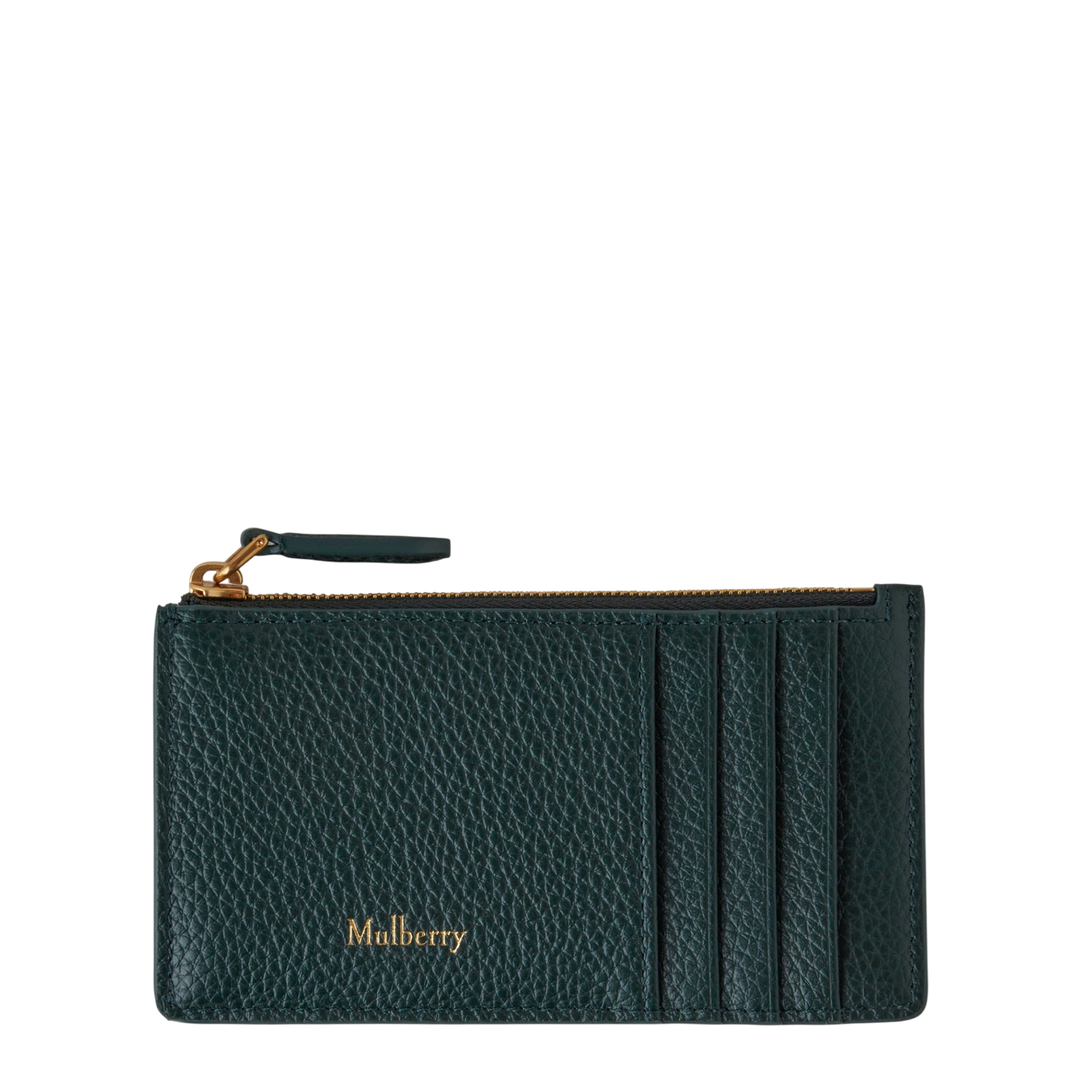 Continental Zipped Long Card Holder Small Classic Grain