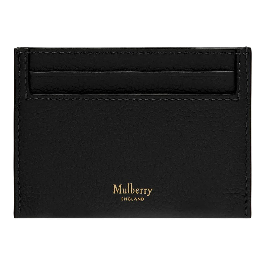 Club21 - Mulberry - Credit Card Slip Black Small Classic Grain - CARD CASES - Black