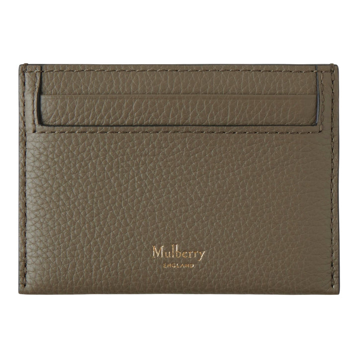 Club21 - Mulberry - Credit Card Slip Linen Green Small Classic Grain - CREDIT CARD SLIP - Linen Green