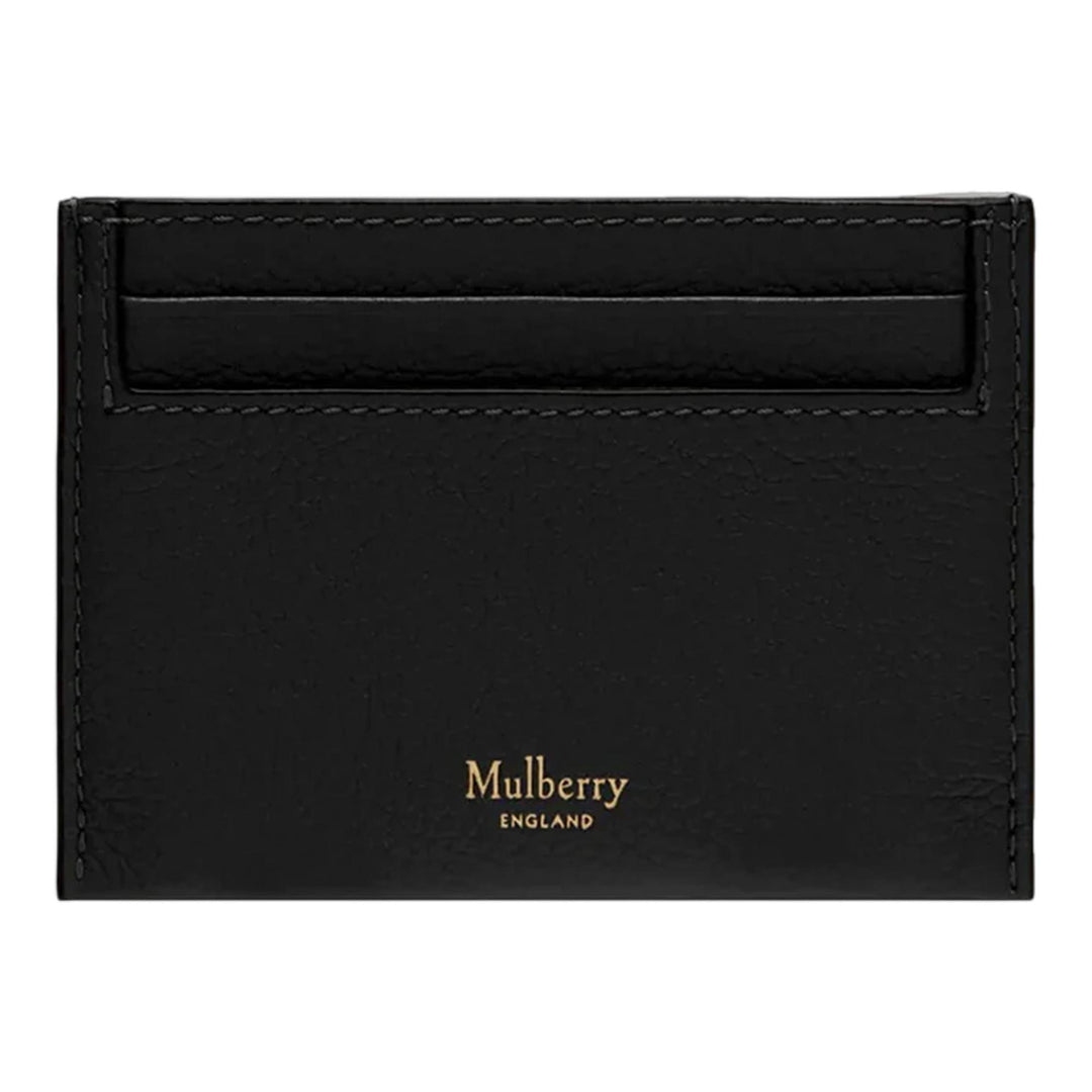 Club21 - Mulberry - Credit Card Slip Small Classic Grain Leather (Black) - CREDIT CARD SLIP - Black