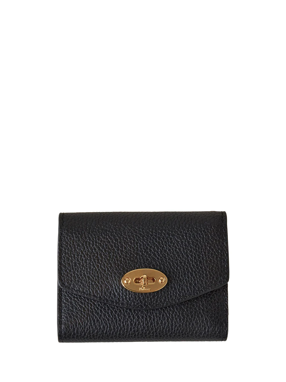 Darley Concertina Wallet Black Small Classic Grain