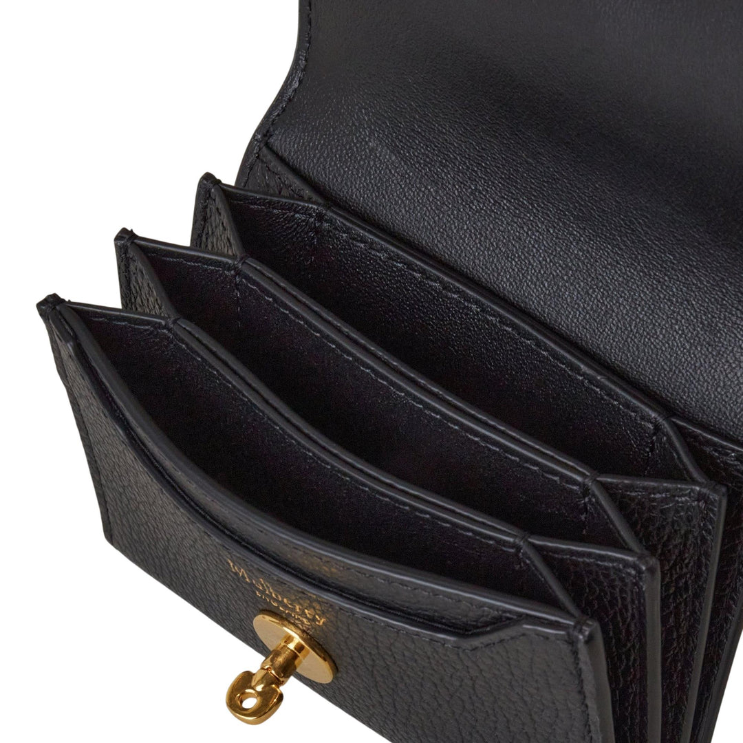 Club21 - Mulberry - Darley Concertina Wallet Black Small Classic Grain - SMALL FRENCH PURSES - Black