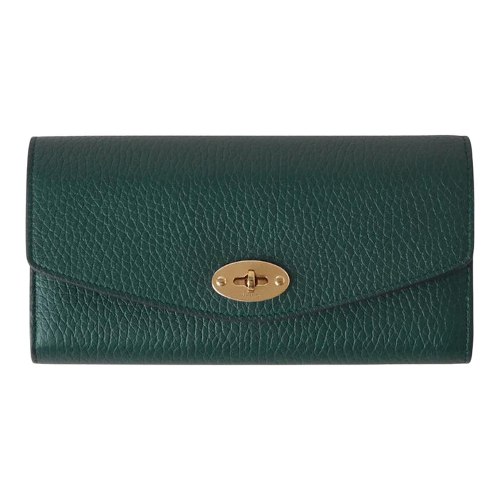 Club21 - Mulberry - Darley Wallet Heavy Grain (Mulberry Green) - LONG WALLETS - Mulberry Green