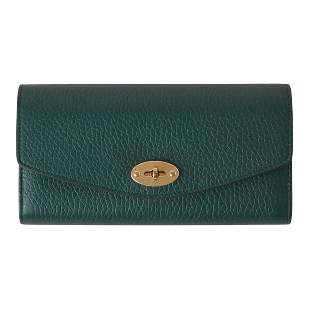 Club21 - Mulberry - Darley Wallet Mulberry Green Heavy Grain - LONG WALLETS - Mulberry Green