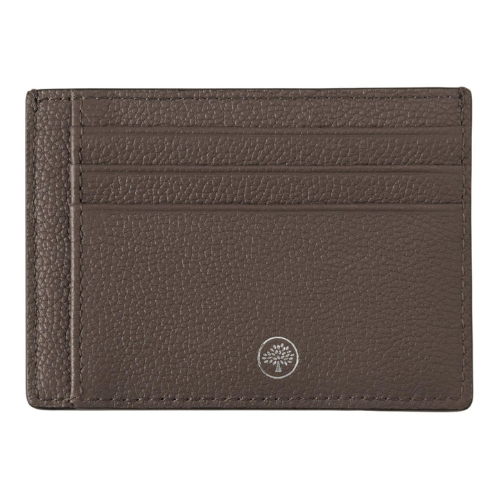 Club21 - Mulberry - Farringdon Card Holder Taupe Brown Small Pebble Grain - CREDIT CARD SLIP - Taupe Brown