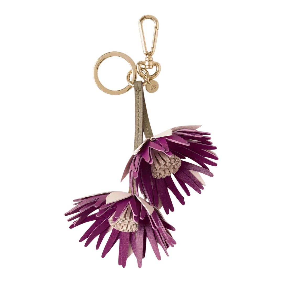 Club21 - Mulberry - Flower Keyring - Dahlia Blossom Pink & Orchid Bloom Mixed Material - KEYRINGS - Multi