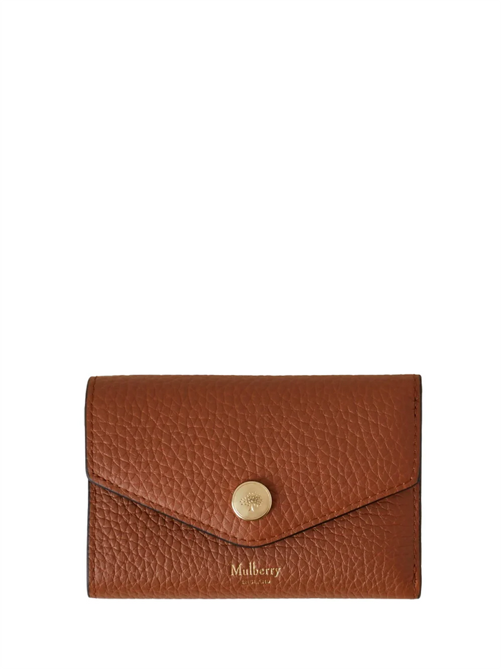 Folded Multi-Card Wallet Heavy Grain (Chestnut)