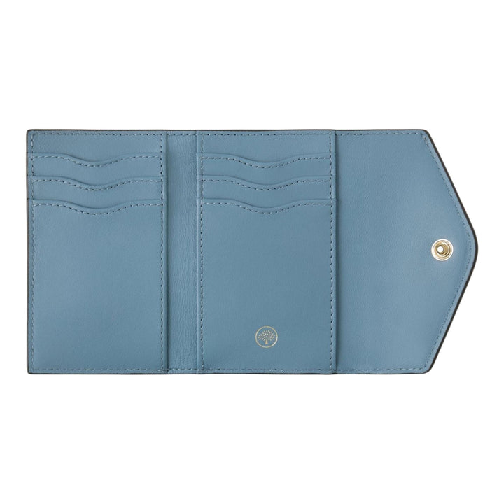 Club21 - Mulberry - Folded Multi-Card Wallet Brighton Blue Small Classic Grain - MULTI-CARD WALLETS - Brighton Blue