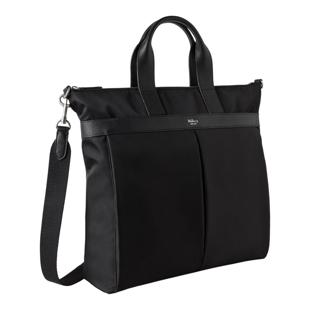 Club21 - Mulberry - Heritage Nylon Zipped Tote - MEDIUM TOTES - Black