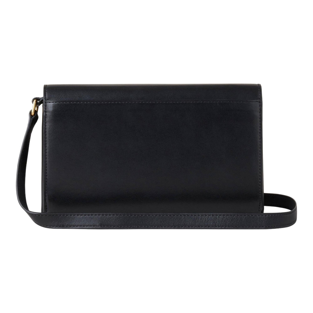 Club21 - Mulberry - Lana Wallet On Strap Black High Gloss Leather - SMALL CROSS BODY - Black
