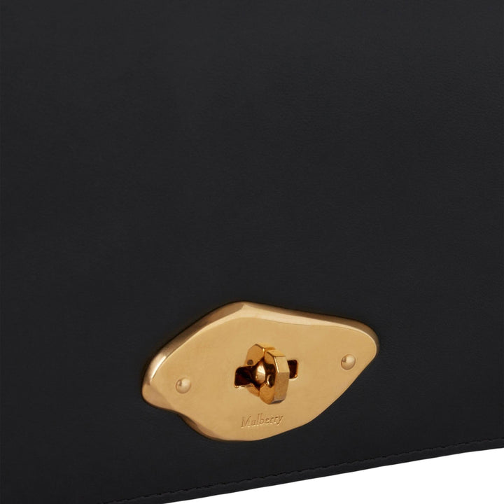 Club21 - Mulberry - Lana Wallet On Strap Black High Gloss Leather - SMALL CROSS BODY - Black