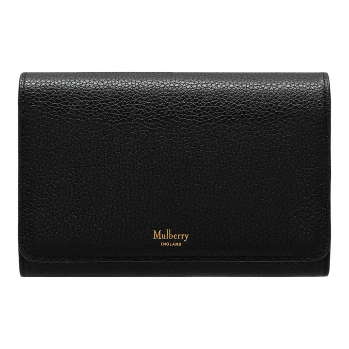 Club21 - Mulberry - Medium Continental French Purse Black Small Classic Grain - MEDIUM FRENCH PURSES - Black